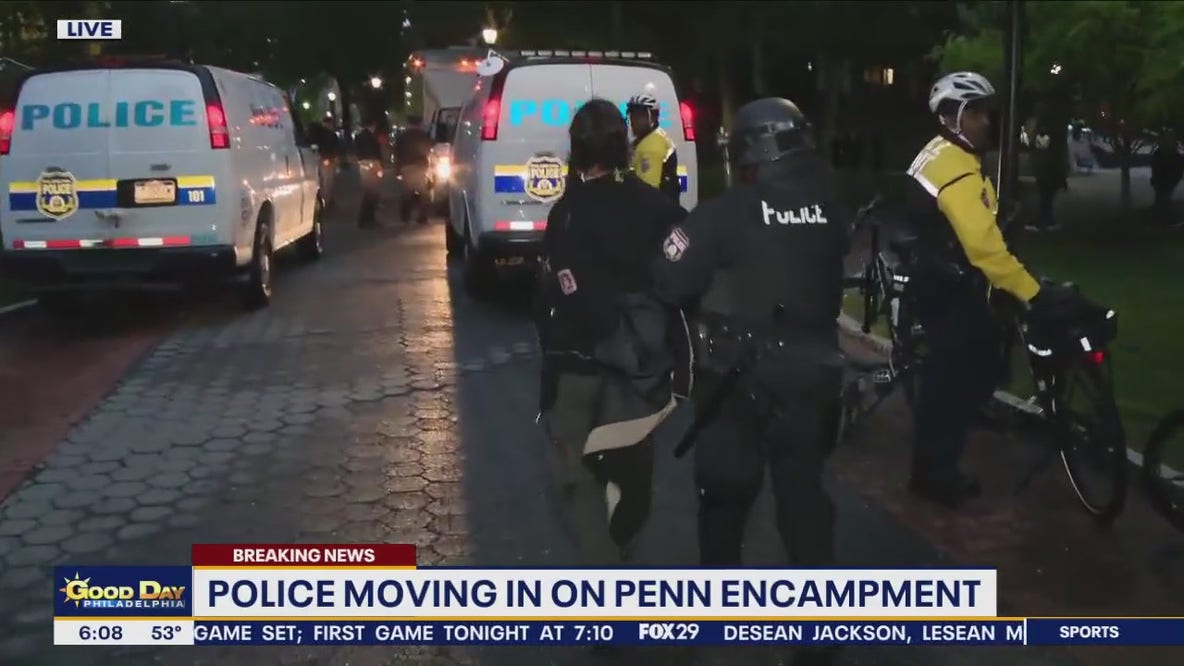 Police disband UPenn Pro-Palestine tent encampment, arrests made